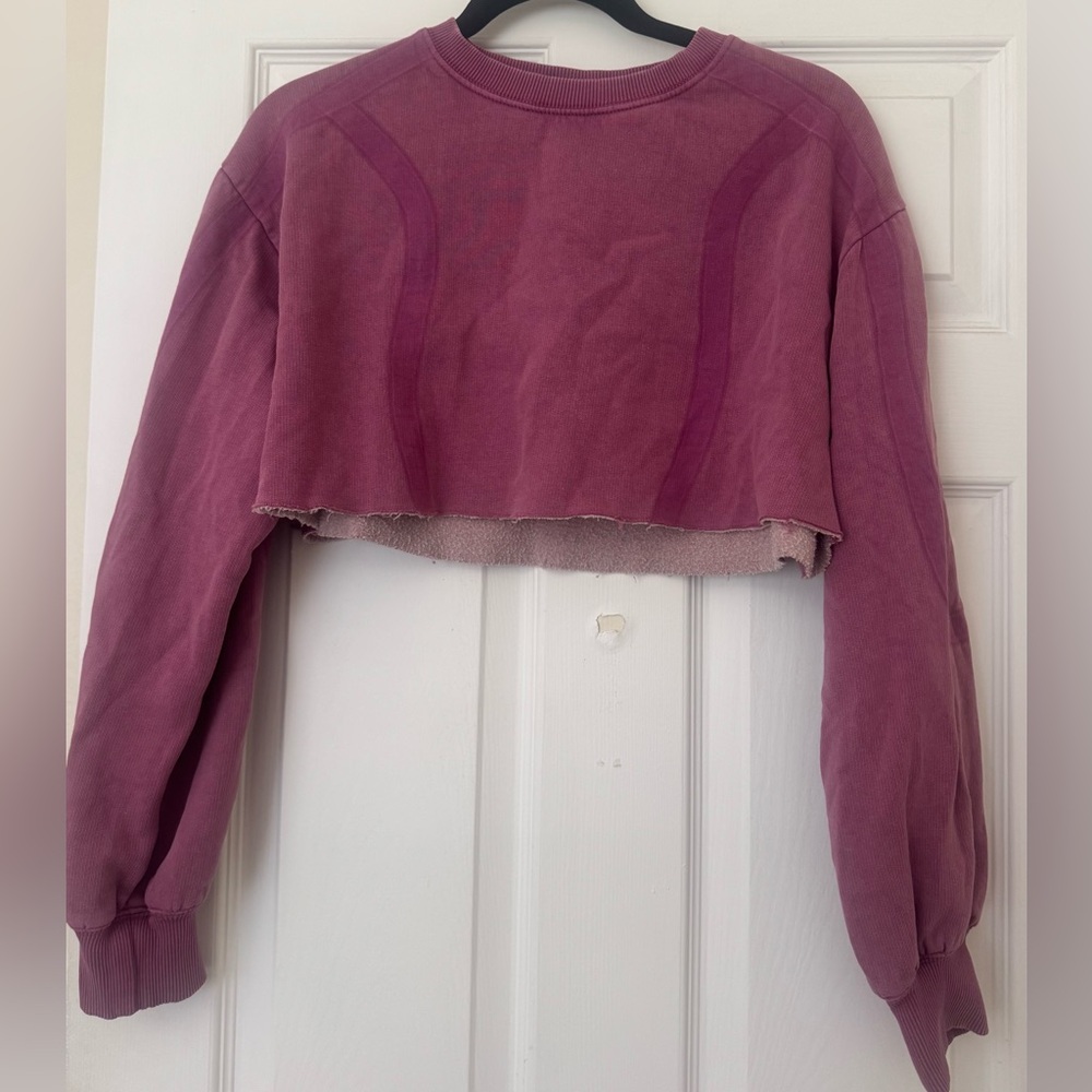 BDG Pink Cropped Sweatshirt